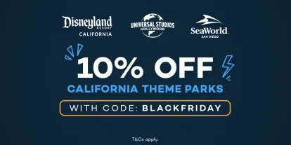 10% OFF California Theme Park Tickets with Code BLACKFRIDAY