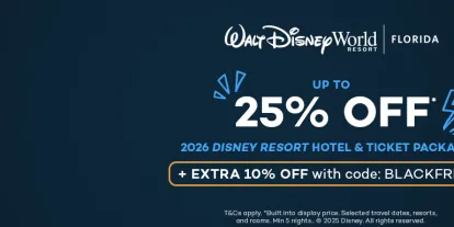 Black Friday Deal | Save up to 25% on a Walt Disney World Package