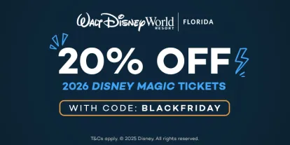 Black Friday Sale | 20% OFF 2026 Walt Disney World Magic Tickets