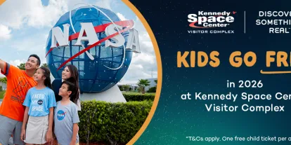 Kids go free to Kennedy Space Center