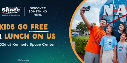 Free Kids or Free Lunch when you buy Kennedy Space Center Tickets from AttractionTickets.com