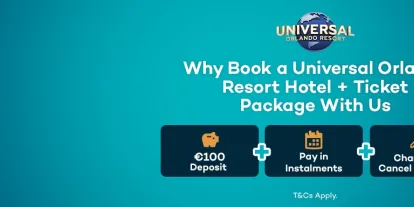 Secure a Universal Orlando Hotel + ticket package with a €100 deposit