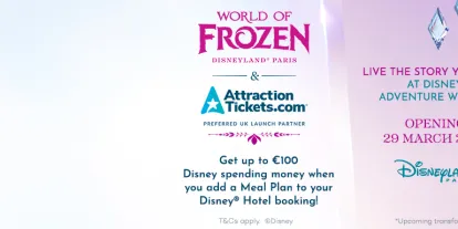 Get €100 Spending money on us when you book a Disneyland Paris Hotel + Ticket Package with AttractionTickets.com