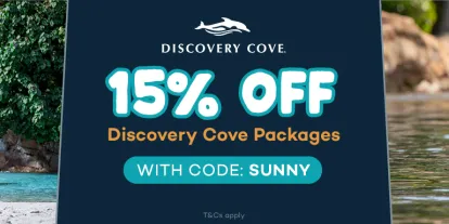 15% Off Discovery Cove Tickets with AttractionTickets.com - use code SUNNY