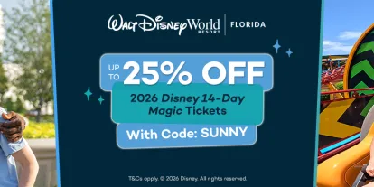 Up to 25% OFF Disney Magic Tickets with AttractionTickets.com. Use code SUNNY at Checkout
