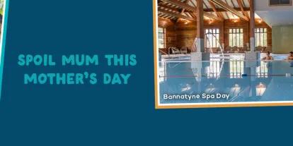 banner saying "spoil mum this mother's day" and three images of experiences in the uk 