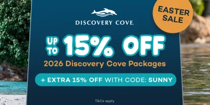 Discovery Cove Easter Sale | Save Up to 15% + EXTRA 15% OFF