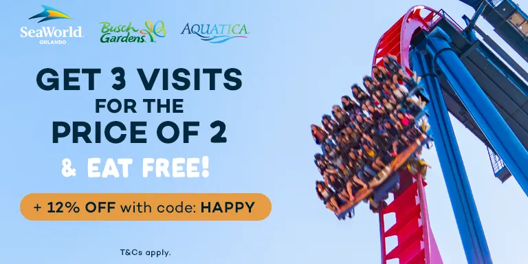 12% Off SeaWorld tickets with code HAPPY