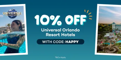 10% OFF Universal Orlando Hotel Packages | Use Code HAPPY