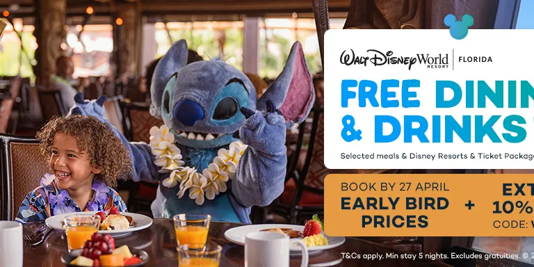 Walt Disney World Free Dining & Drinks in 2027