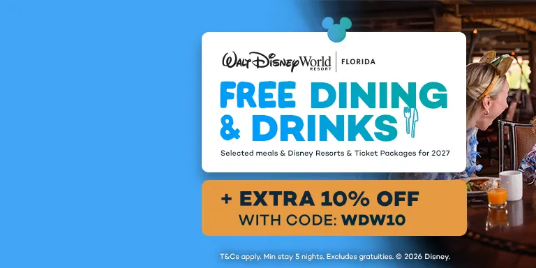 Walt Disney World Free Dining & Drinks in 2027 - NOW LIVE!
