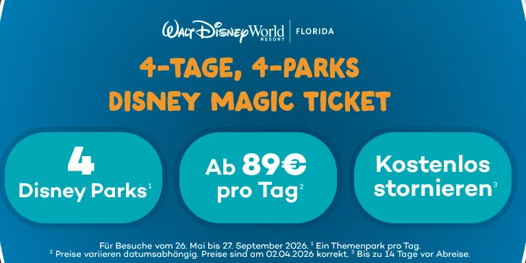 Disney 4 Park Sonderangebot Tickets