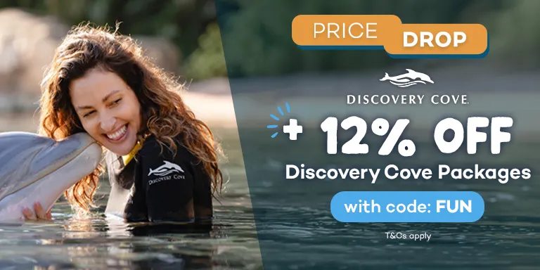 Price Drop + Up to Extra 12% Off Discovery Cove Tickets