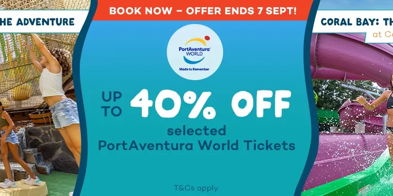 PortAventura Last Chace 40 off banner