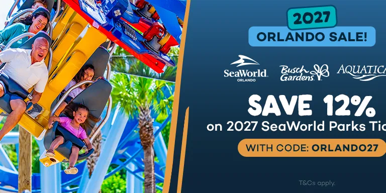 12% OFF SeaWorld Florida 2027 Tickets