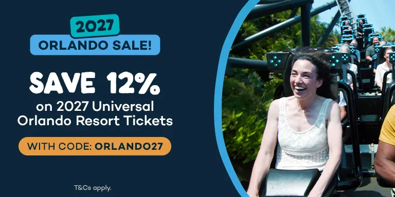 Save 12% on 2027 Universal Orlando Tickets