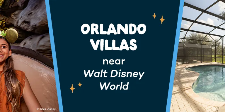 Family enjoying a Walt Disney World ride and a private pool at Windsor Hills, Orlando Villas near Walt Disney World