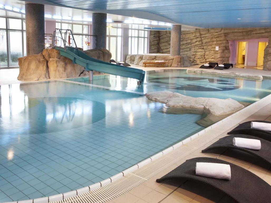 Indoor pool at Dream Castle Hotel 