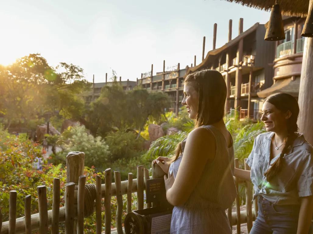 Guests at Disney's Animal Kingdom Lodge