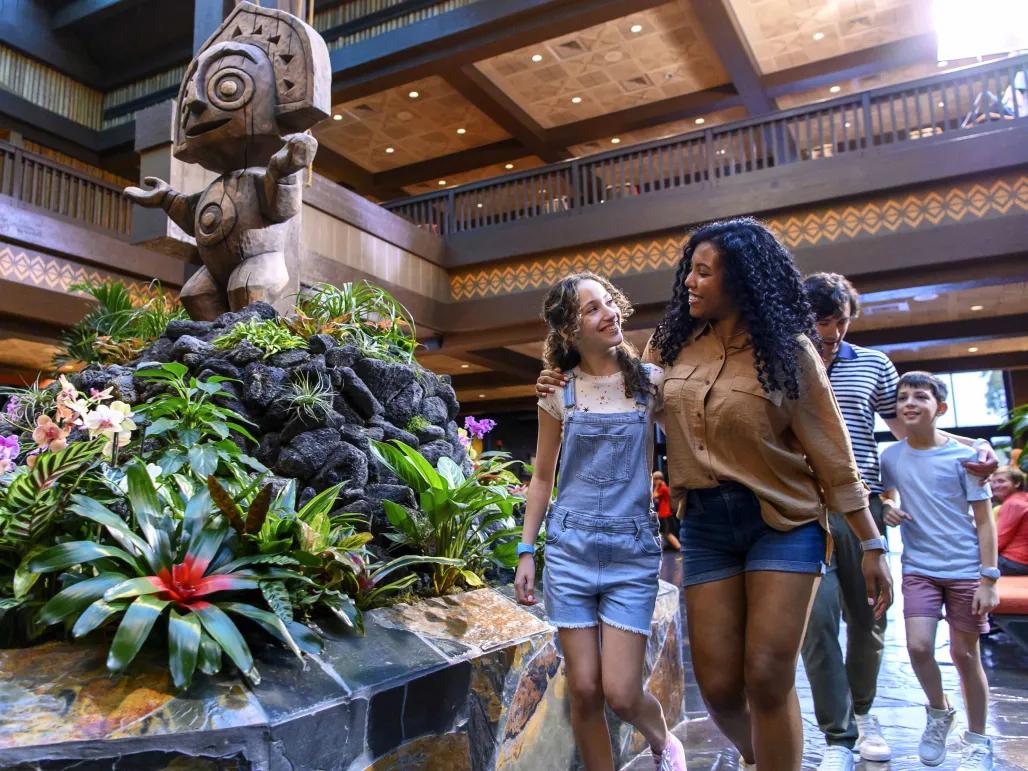 Family at Disney's Polynesian Village Resort