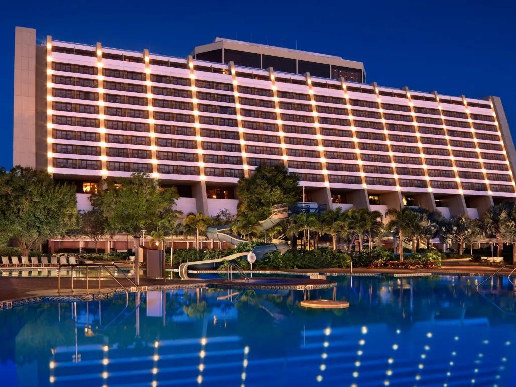 Evening at Contemporary Resort Evening at Contemporary Resort