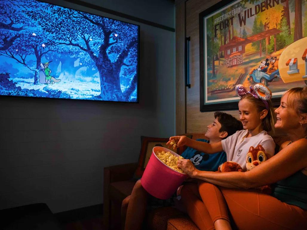 Movie Night in Cabins at Fort Wilderness Movie Night in Cabins at Fort Wilderness