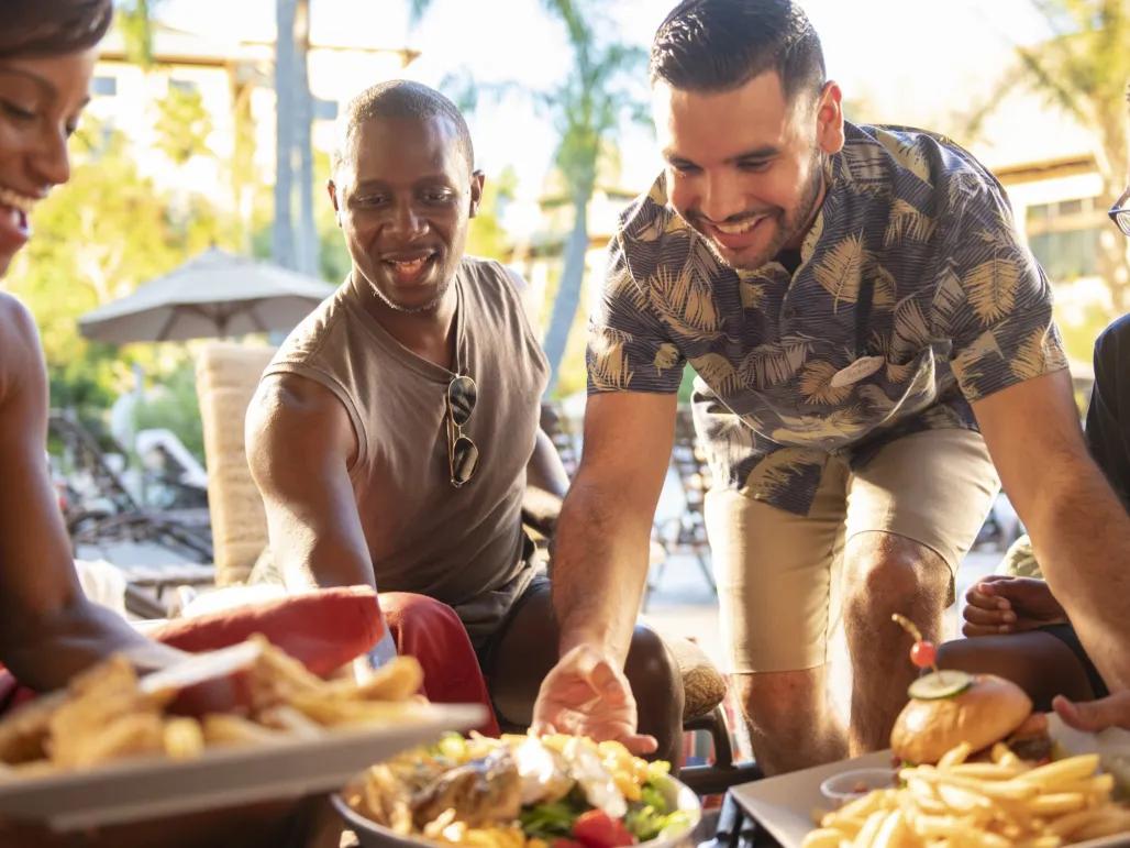 Guests in pool restaurant, Loews Royal Pacific Resort at Universal Orlando