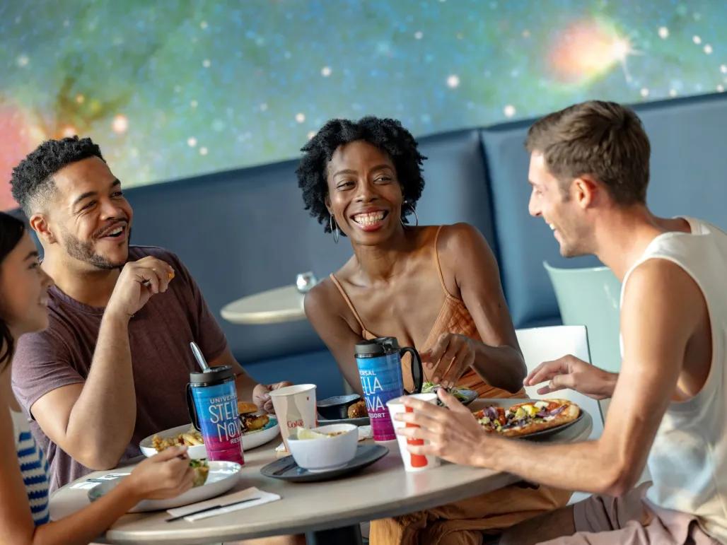 Guests eating at Universal Stella Nova Resort