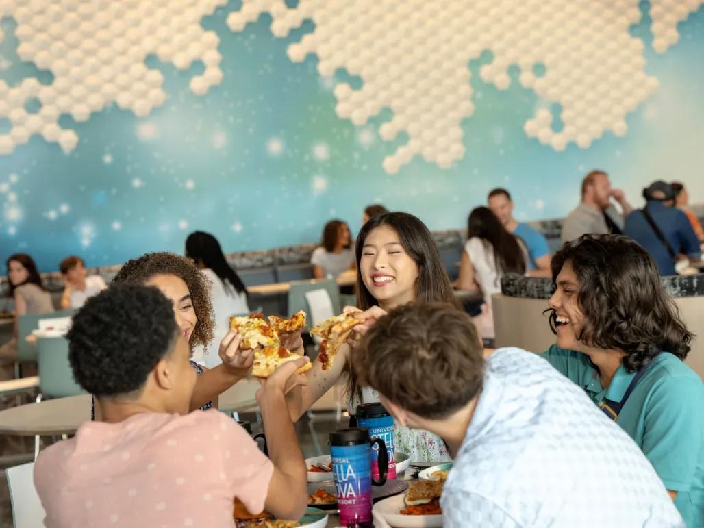 Guests eating at Universal Stella Nova Resort