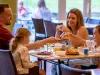 Family enjoying breakfast at Explorers Hotel Marne-la-Vallée