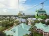 Disney Skyliner over Disney's Caribbean Beach Resort