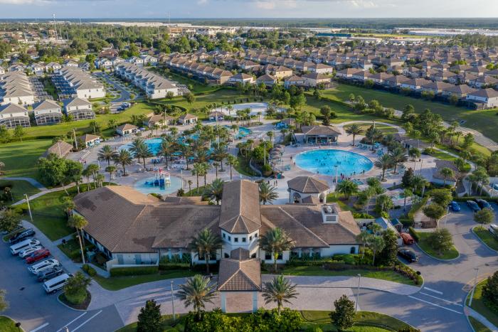 The Oasis Club clubhouse and water park at ChampionsGate