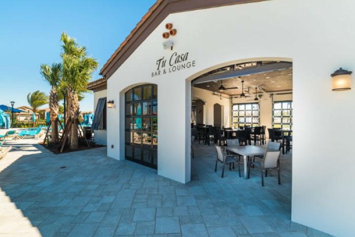 Exterior entrance to Tu Casa Bar & Lounge at Windsor at Westside