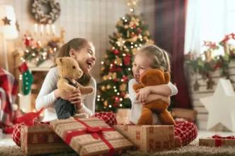 Children enjoying newly received toys on Christmas morning as part of a campaign to spread festive joy to children in need.