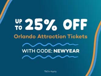 New Year Sale | Up to 25% OFF Orlando Tickets