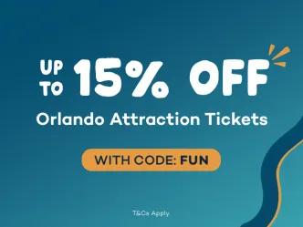 Up to 15% Off Orlando Tickets with code FUN