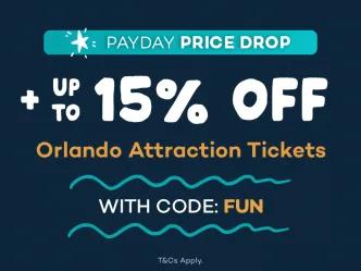 Pay Day Weekend - Orlando Ticket Price Drop + Up to Extra 15% Off with code FUN