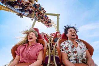 Guests on Stardust Racers in Celestial Park, Epic Universe