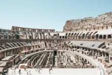 The Colosseum Inside The Colosseum looking down at the arena floor