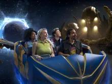 Guests on Guardians of the Galaxy: Cosmic Rewind, EPCOT