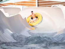 Man on Burj Surj at Wild Wadi Waterpark