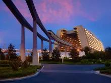 Evening at Contemporary Resort and Monorail Evening at Contemporary Resort and Monorail