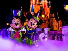Mickey and Minnie Mouse at Mickey's Not So Scary Halloween Party in Magic Kingdom