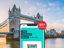 Tower Bridge behind London Pass Logo