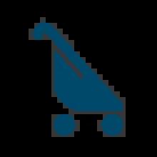 An icon of a pushchair