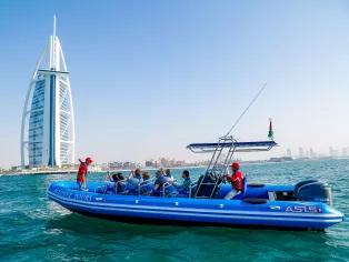 90-minute Speedboat Tour: Marina, Atlantis, Palm & Burj Al Arab 90-minute Speedboat Tour: Marina, Atlantis, Palm & Burj Al Arab