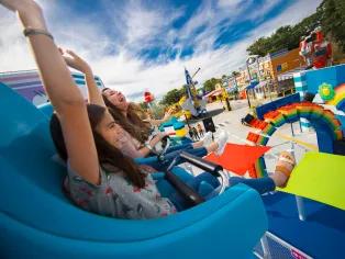 Girl on ride at LEGOLAND California