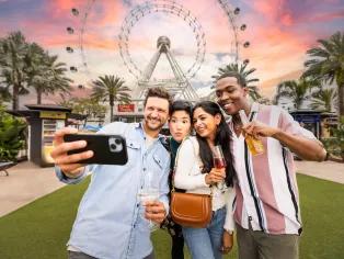 Guests at Icon Park - Home of the Orlando Eye, SEA LIFE Orlando Aquarium and Madame Tussauds Orlando