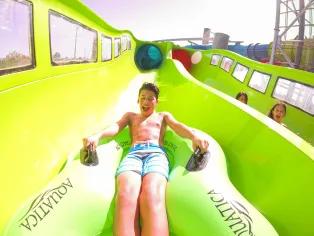 Guest on Riptide Race at Aquatica Orlando