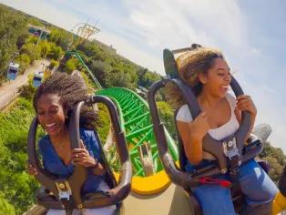 Guests on Cheetah Hunt, Busch Gardens Tampa Bay